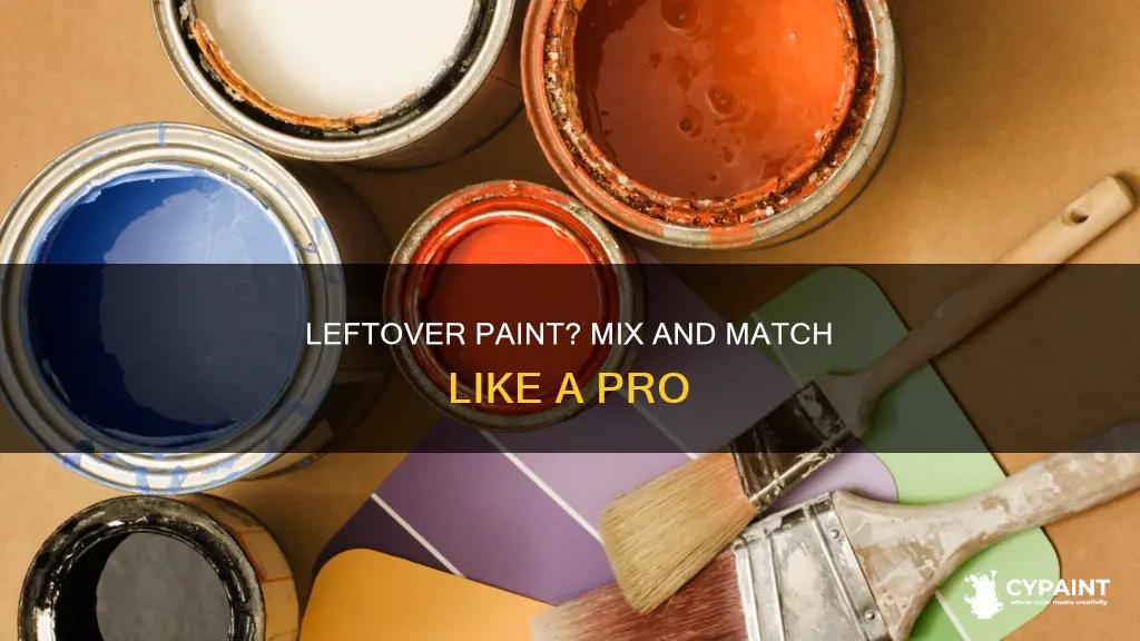 how to mix up left over cans of paint