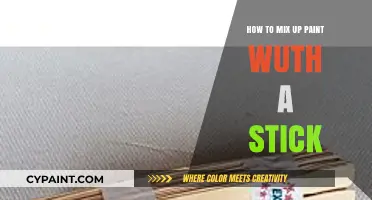 Mastering Paint Mixing: Simple Stick Techniques for Perfect Blends