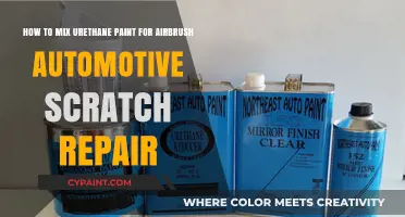Mastering Urethane Paint Mixing for Airbrush Automotive Scratch Repair