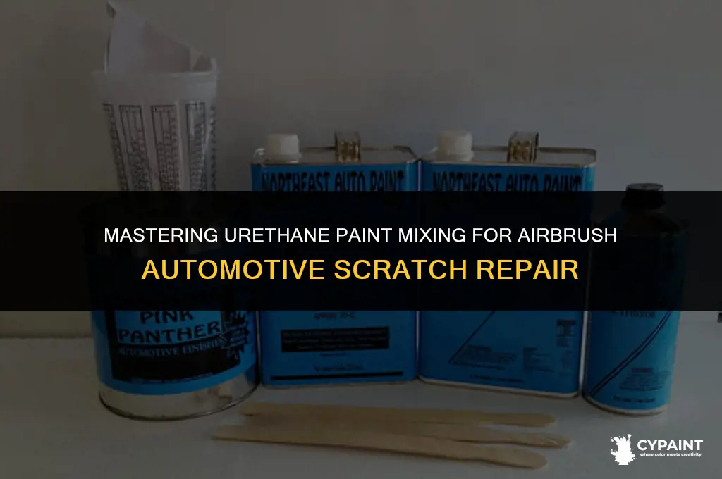 how to mix urethane paint for airbrush automotive scratch repair