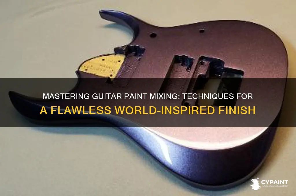 how to mix world guitar paint guitar paint