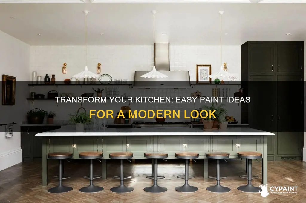 how to modernize a kitchen with just paint