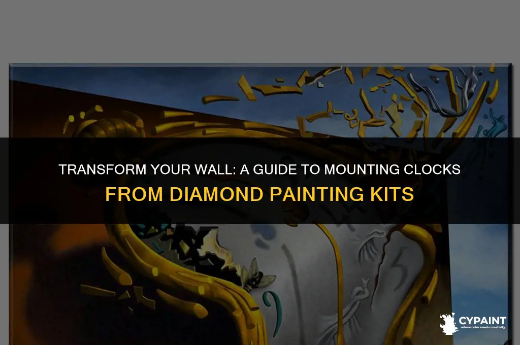 how to mount a clock from 5 diamond painting kits