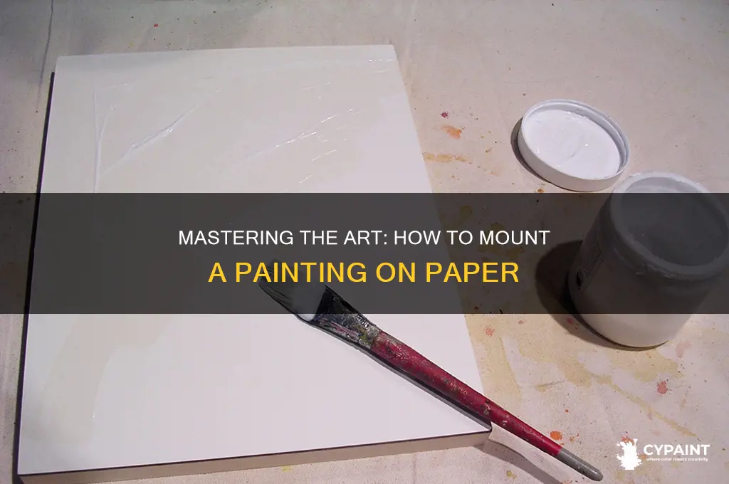 how to mount a painting on paper