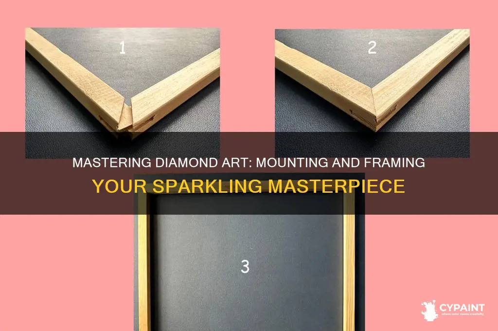 how to mount and frame diamond painting