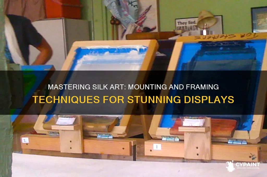 how to mount and frame silk painting