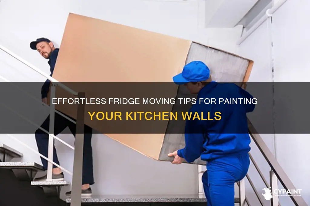 how to move a fridge to paint