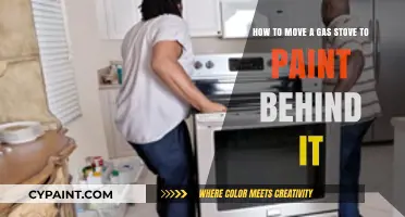 Effortless Relocation: Painting Behind Your Gas Stove Made Simple