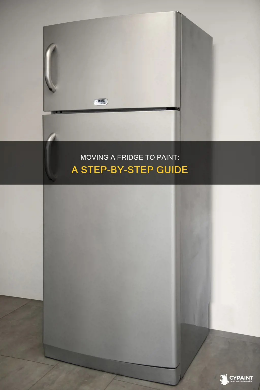 how to move a refrigerator to paint behind it