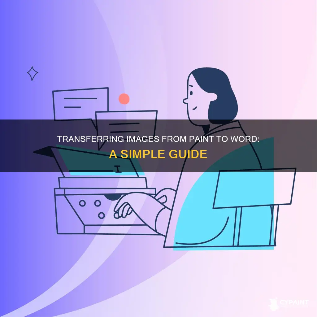 how to move an image from paint to word