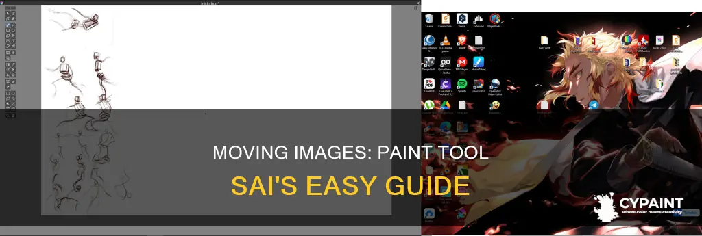 how to move an image in paint tool sai