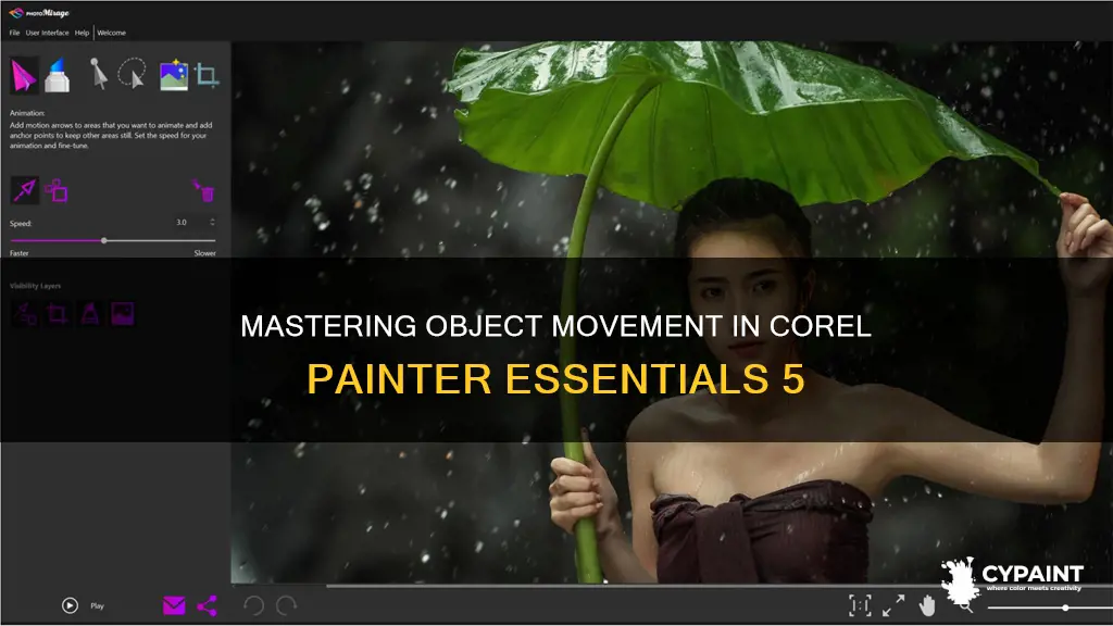 how to move objects in corel painter essentials 5
