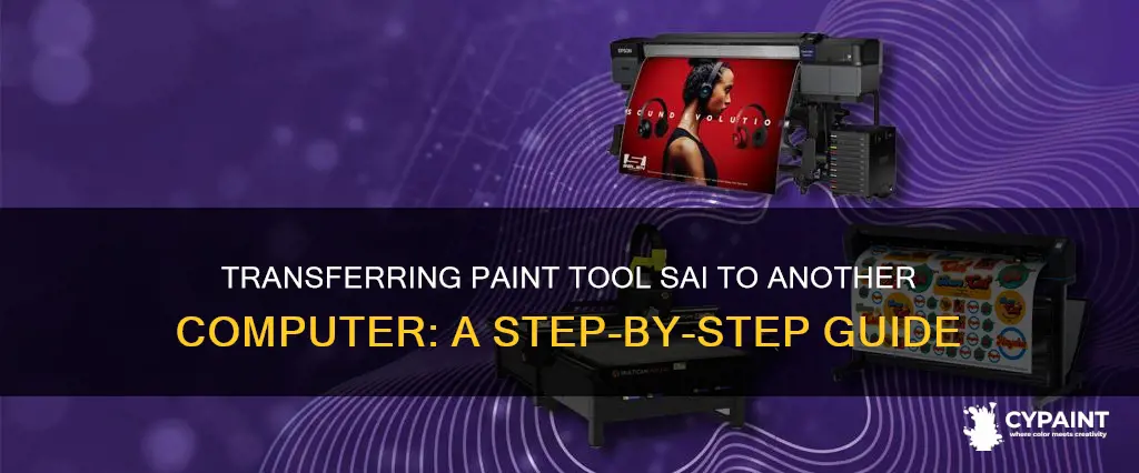 how to move paint tool sai to another computer
