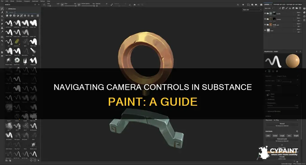 how to move the camera around in substance paint