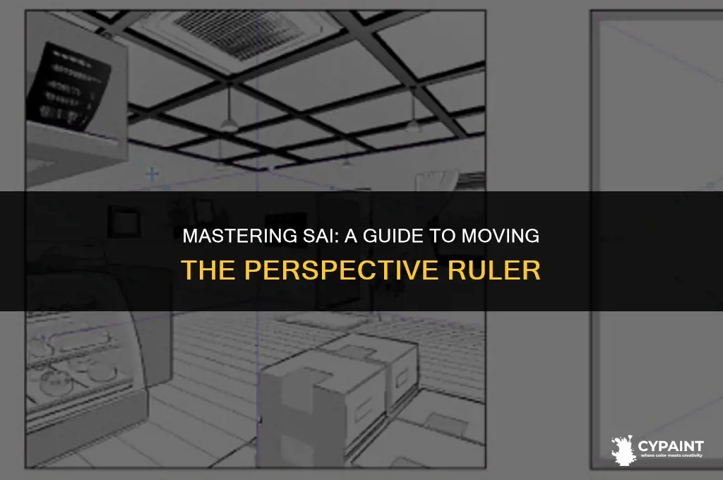 how to move the perspective ruler in paint tool sai