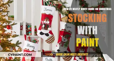 Personalize Your Christmas Stockings: A Guide to Neatly Writing Names with Paint