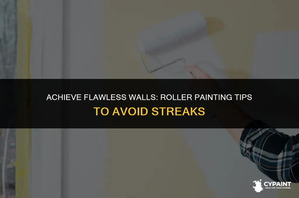 how to not leave streaks when painting with a roller