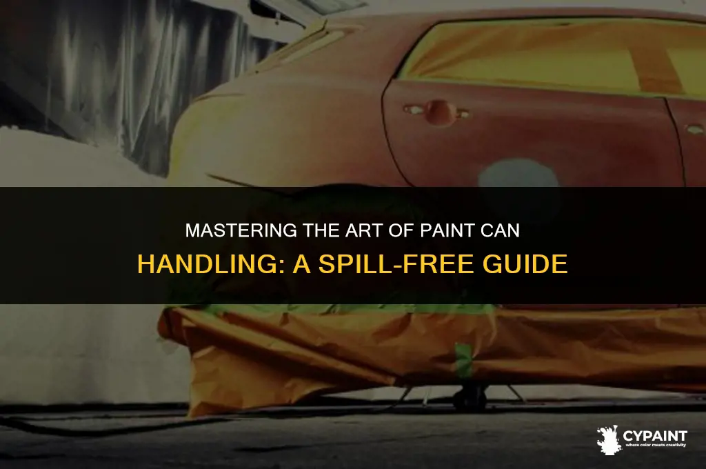 how to not spill 5 gal paint can