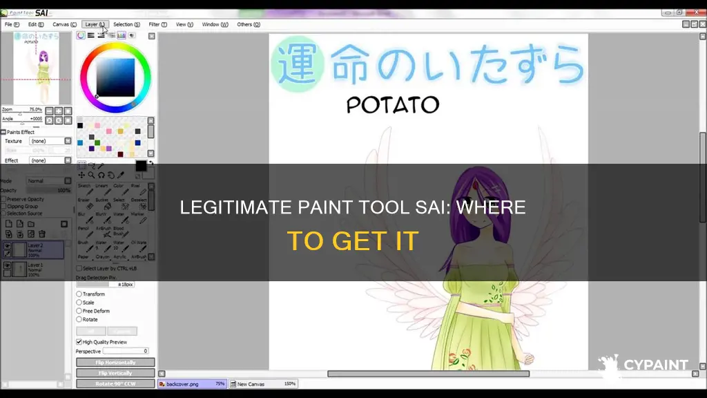 how to obtain legitimate version of paint tool sai