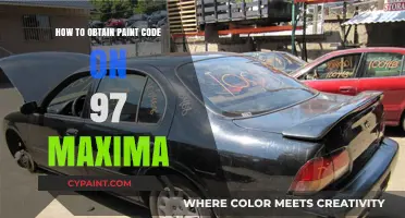 Finding Your 1997 Nissan Maxima's Paint Code: A Quick Guide
