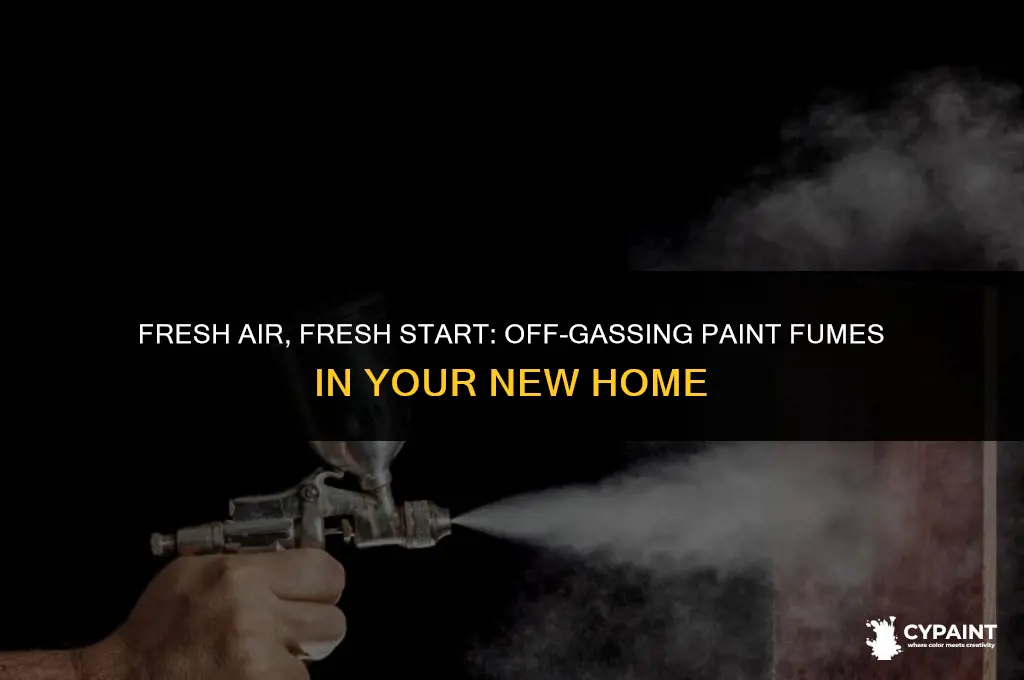 how to off gas paint fumes in a new apartment