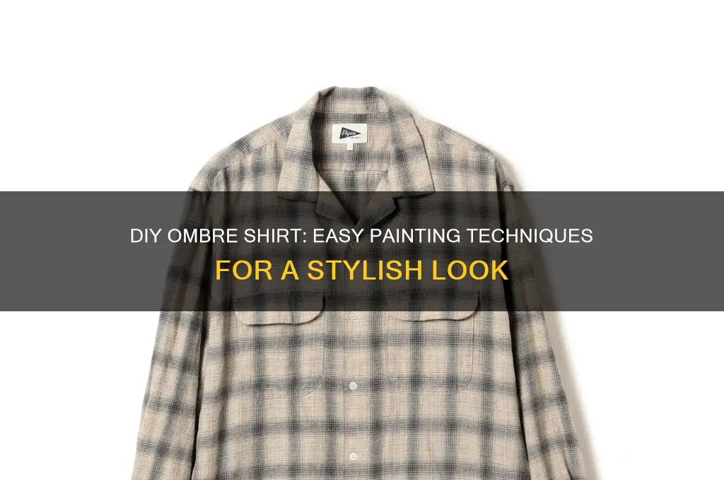 how to ombre a shirt with paint