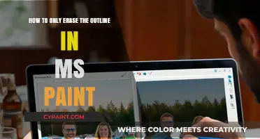 Erase Outlines in MS Paint: Keep the Filling Intact