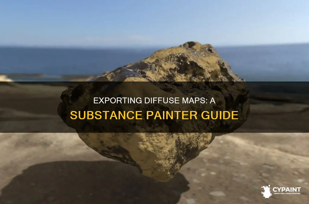 how to only export diffuse maps from substance painter