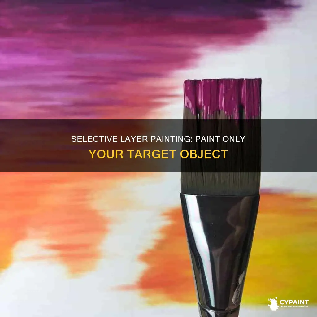 how to only paint an object in the layer