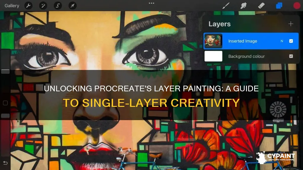 how to only paint on one layer in procreate