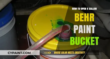 Easy Guide to Opening a 5-Gallon Behr Paint Bucket