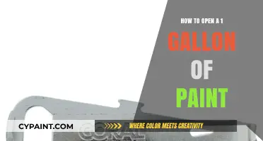 Effortless Paint Opening: A Step-by-Step Guide to Accessing 1 Gallon
