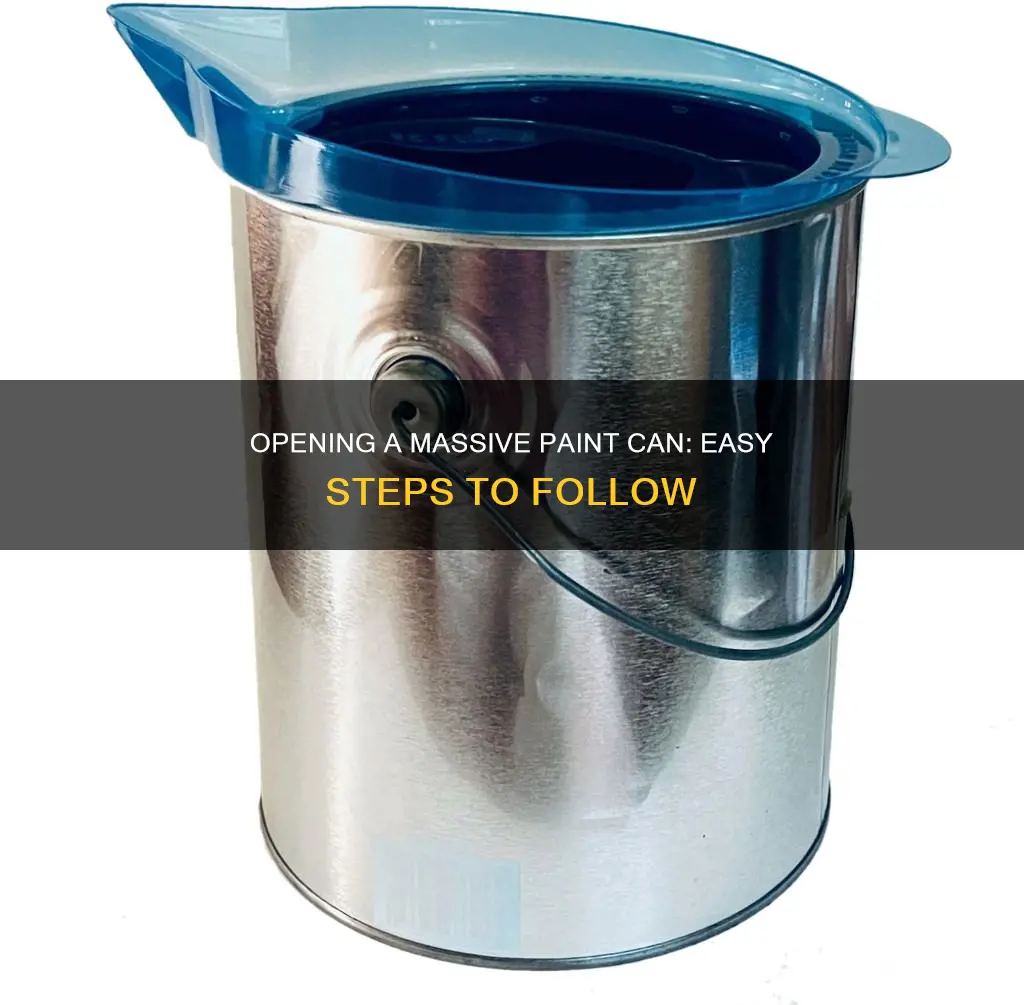 how to open a 5 gallon can of paint