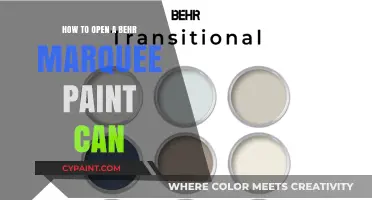 Effortlessly Open Your Behr Marquee Paint Can: A Quick Guide
