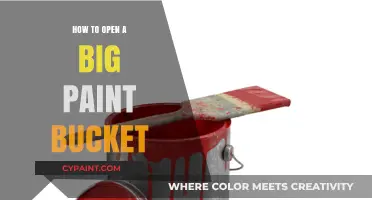 Mastering the Art: Effortlessly Open Large Paint Buckets Like a Pro