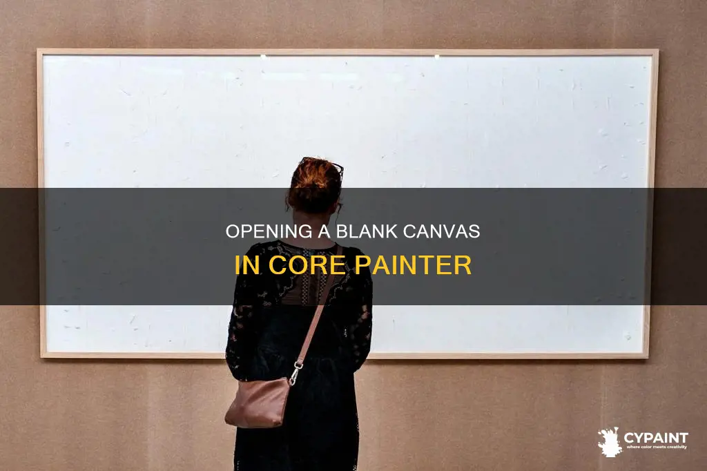 how to open a blank pallett in core painter