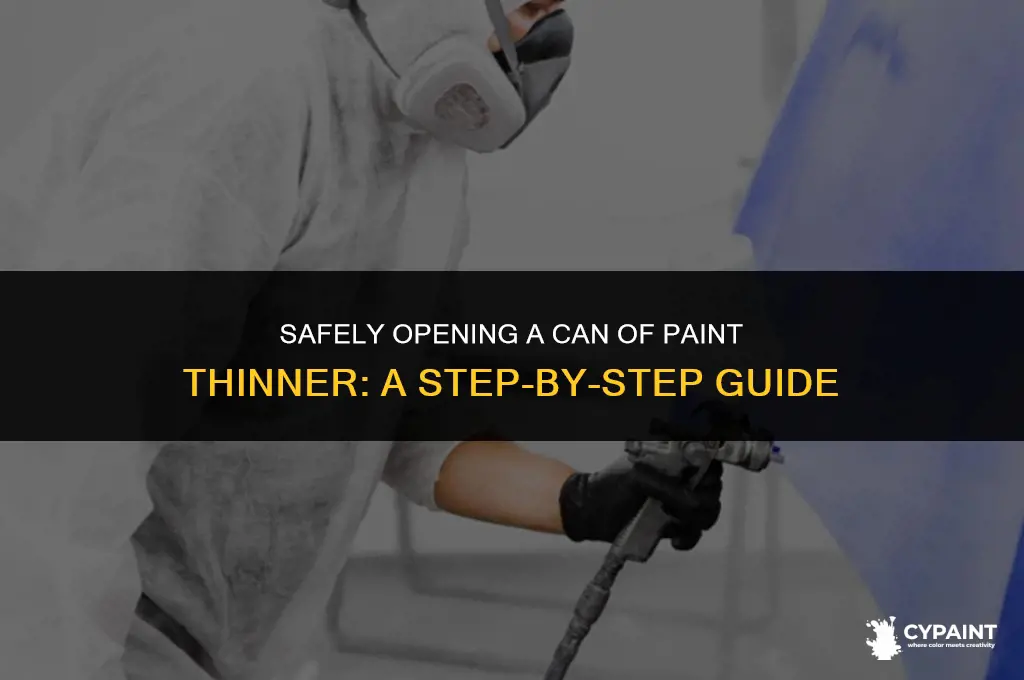 how to open a can of paint thinner