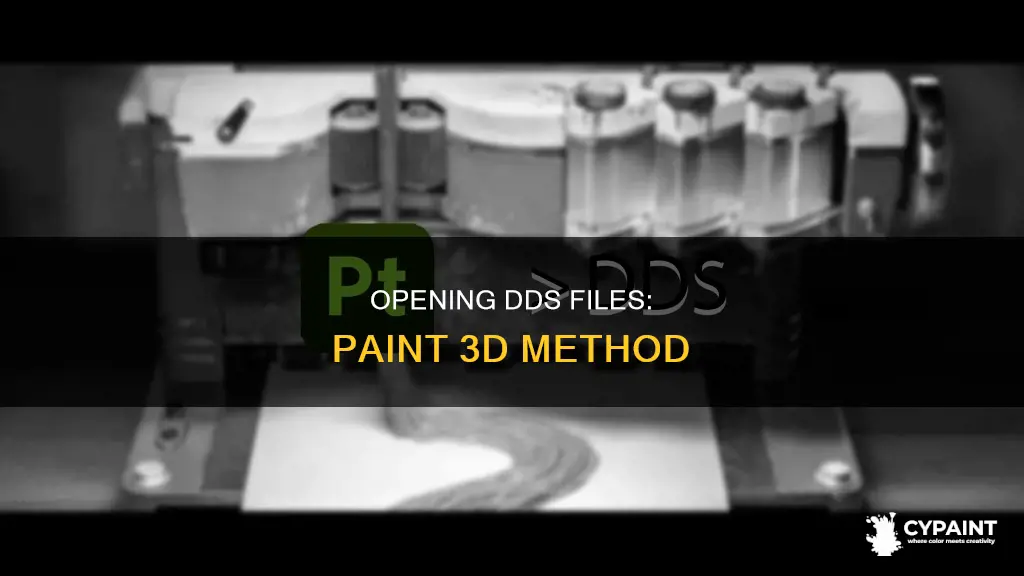 how to open a dds file in paint 3d