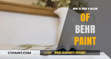 Effortlessly Open a Gallon of Behr Paint: A Step-by-Step Guide