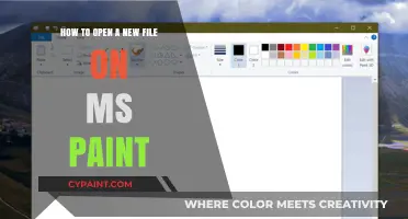Exploring MS Paint: Opening a New File