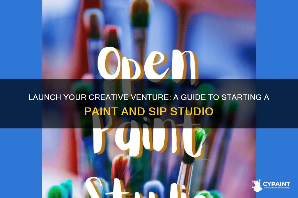 how to open a paint and sip business