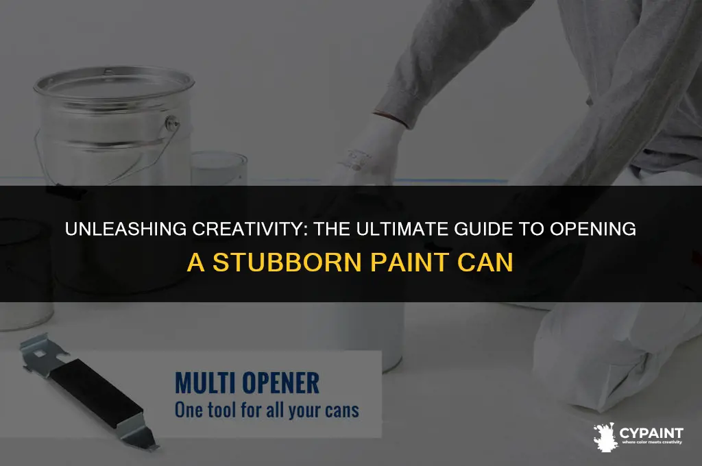 how to open a paint can that is painted shut