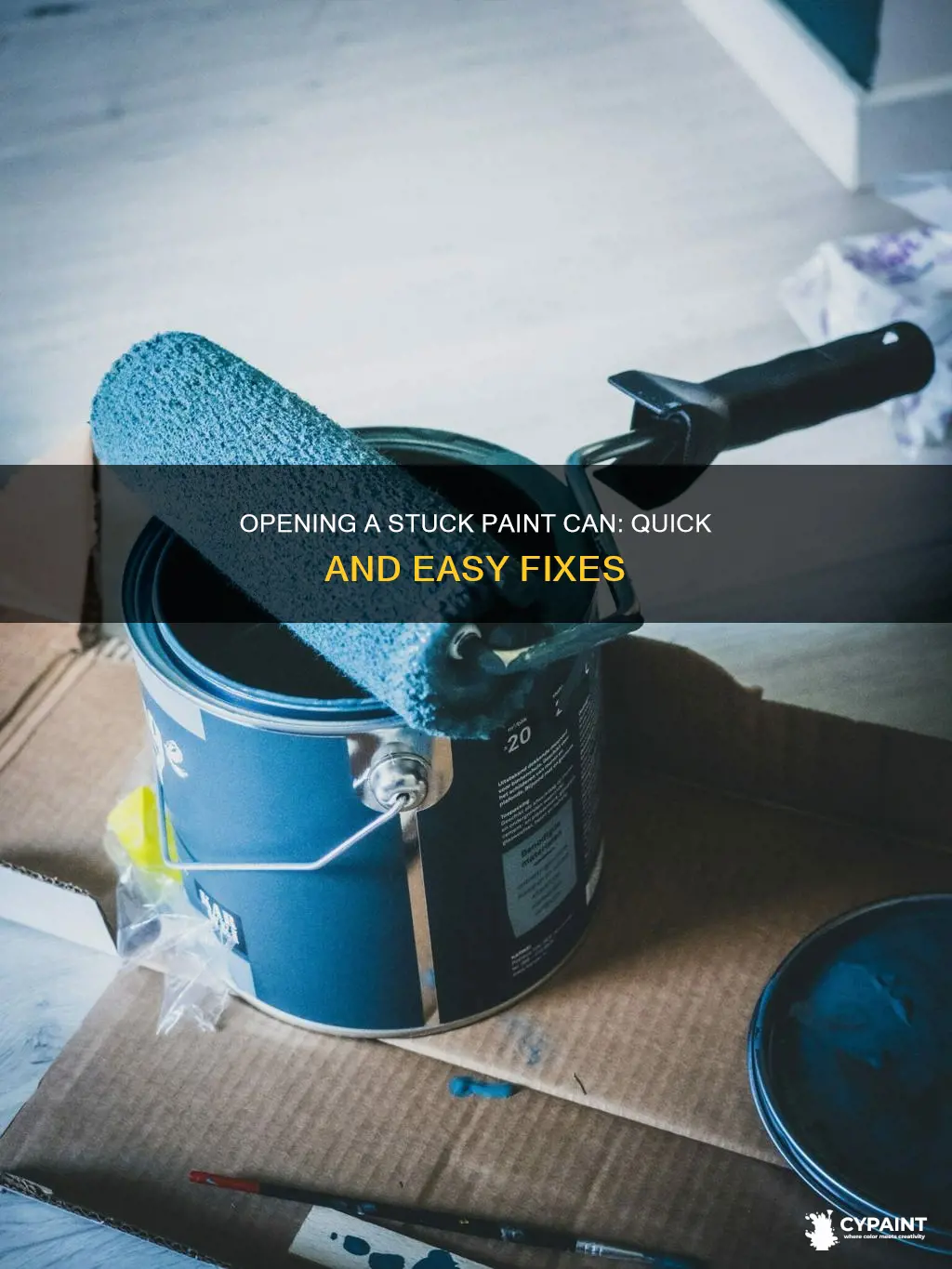 how to open a paint can that is stuck