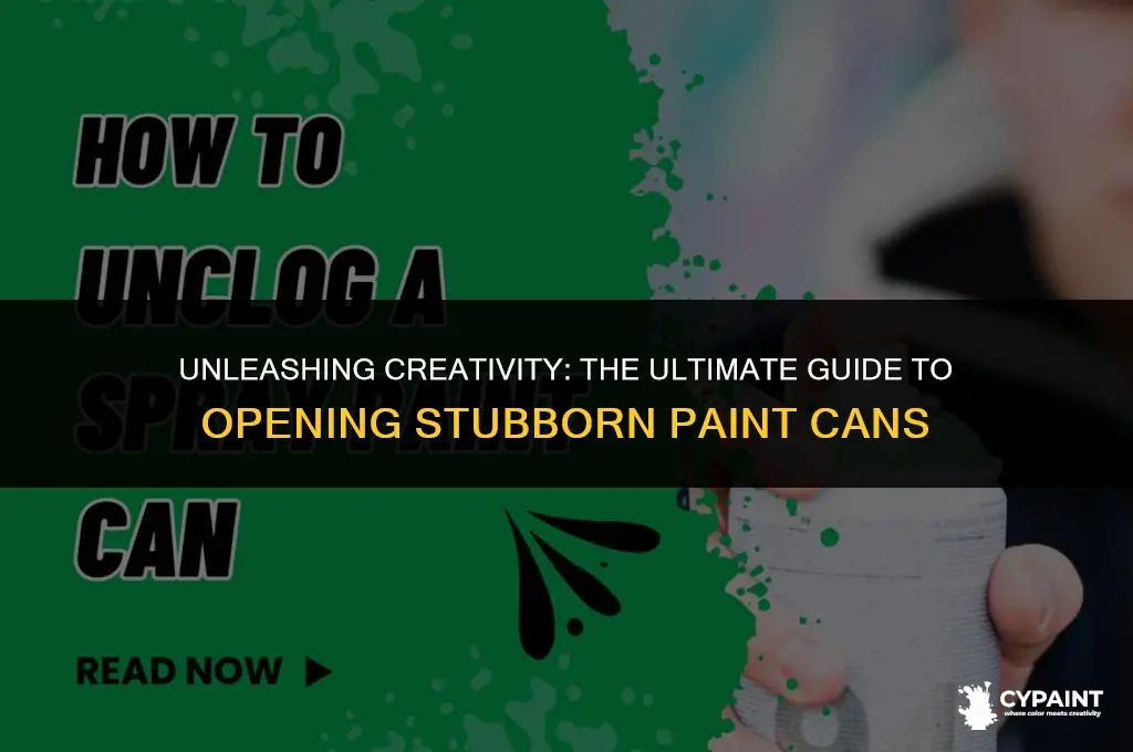 how to open a paint can that won