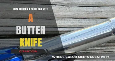 Effortless Paint Can Opening: The Butter Knife Hack
