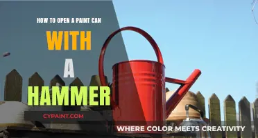 Hammering a Paint Can Open: Easy Steps to Follow