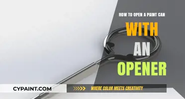 Opening Paint Cans: Using an Opener the Right Way