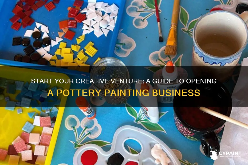 how to open a pottery painting business