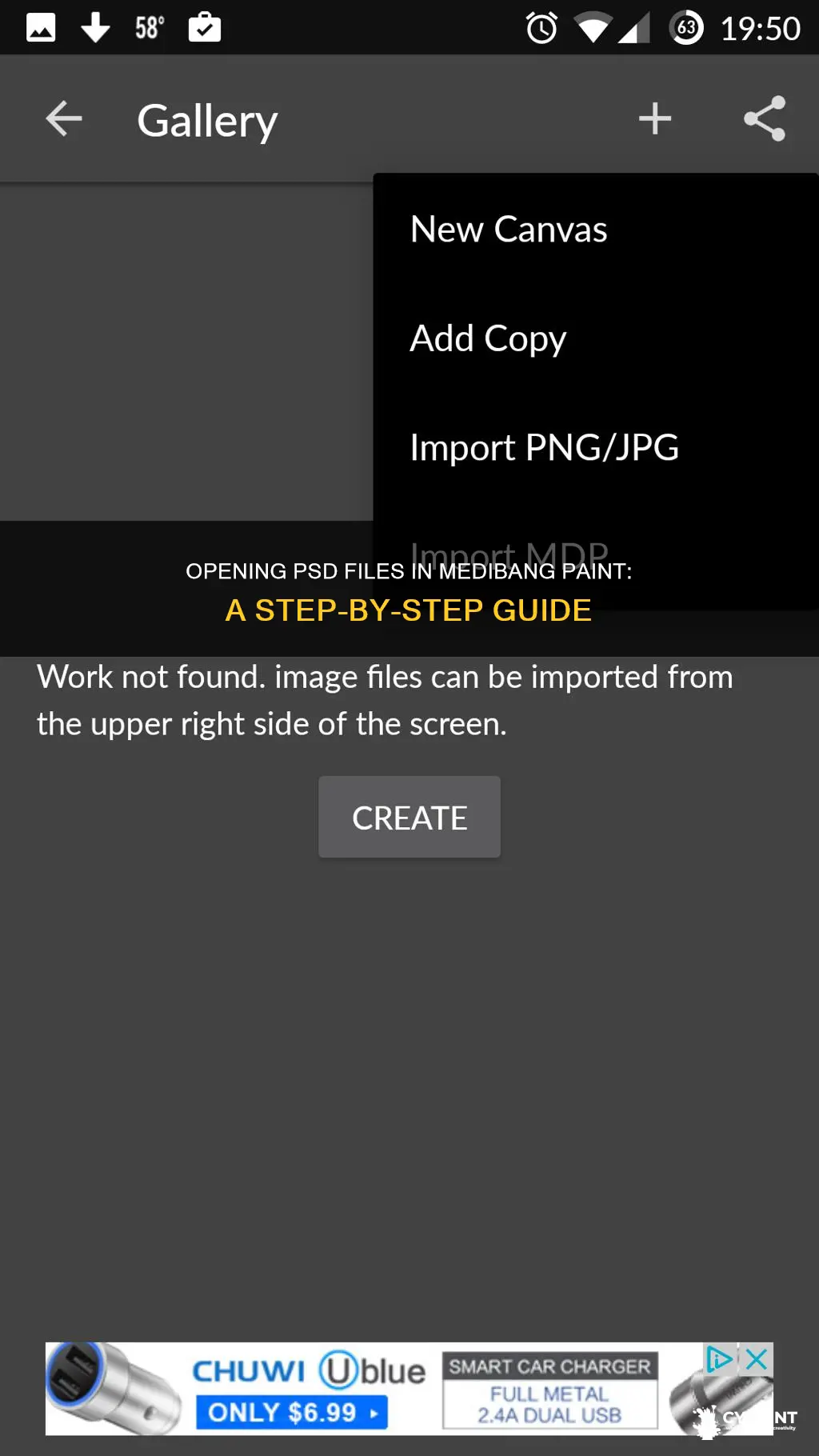 how to open a psd file on medibang paint