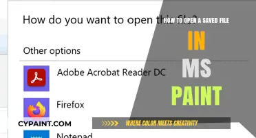 Accessing and Editing Files in MS Paint